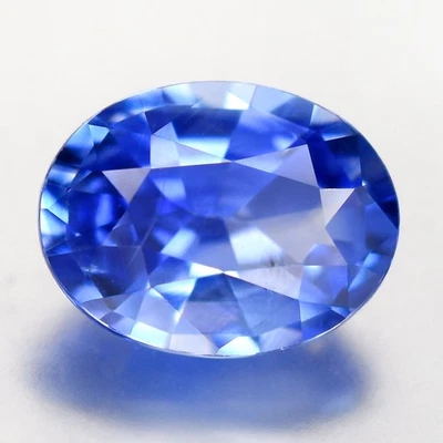 💎 0.87ct 6.5x5mm VS Ovalado Terciopelo Natural Zafiro Azul Azul - Gema de Ceilán Calefacción Foto 1 de 4