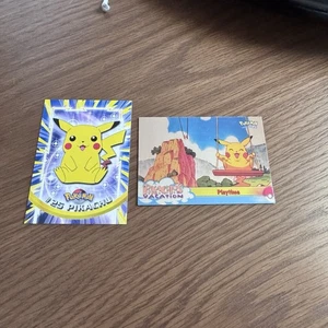 Tarjeta Pokémon Blue Topps PIKACHU'S HOLIDAY Playtime - Película - Y #25 Pikachu casi nueva - Imagen 1 de 4
