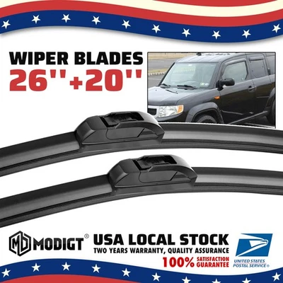 Limpiaparabrisas de 26" y 20" para Chrysler Pacifica 17-24 Voyager 20-24 Foto 1 de 4