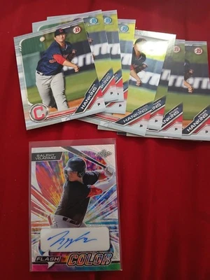 2023 Leaf Flash of Color  Ralphy Velazquez 4/10  AUTO RC & 9 ETHAN HANKINS RCS - Image 1 of 4