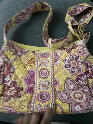 Vera Bradley Bali Gold Olivia Petite Shoulder Bag - Image 1 of 4