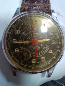 Reloj Cimier Suizo Cronógrafo Telémetro Taquímetro Años 40 De Colección - PROYECTO - Imagen 1 de 2