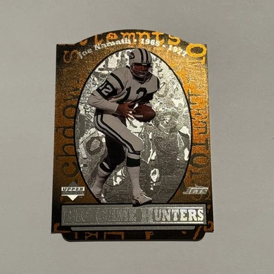 Joe Namath 1997 Upper Deck Legends Big Game Hunters Insert #B13 Jets  - Image 1 of 2