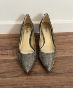 Michael Kors Metallic Kitten Heels, Size 8 - Picture 1 of 5