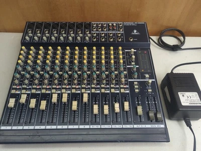 Blue Behringer Eurorack MX2004A 20-Channel Mixing Console Audio Mixer *Powers On - Image 1 of 4