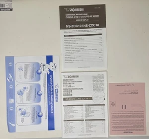 Zojirushi Micom NS-ZCC10/NS-ZCC18 Reiskocher Wärmer Edelstahl Bedienungsanleitung Teil - Bild 1 von 1