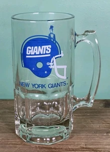 New York Giants SLIM JIM 1990 Collector's Edition 32 Oz. Glass Mug - Picture 1 of 4