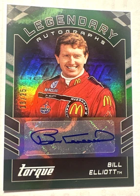 Bill Elliott # /25 AUTO 💥2016 Panini Torque NASCAR Legendary Autographs # LA-BE - Image 1 of 2
