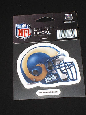 Nuevo Calcomanía Oficial Casco Troquelado NFL 3" x 3.5 St. Louis Rams WinCraft Foto 1 de 2