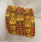 Indian Bollywood Multi-color Temple Kempo Bridal Chura Bracelets Fashion Jewelry