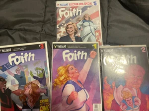Valiant Comic Book Faith #1 Jody Houser Pere Pérez 2,3 & 5 Special Election Book - Picture 1 of 5