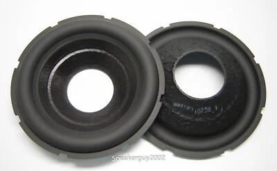 Pair Rockford Fosgate 10" Paper Subwoofer Cones - Speaker Parts -- 10738