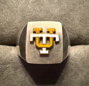 Vintage 14K GF University of TENNESSEE FREIWILLIGE UT Sterling Siegelring - Bild 1 von 6