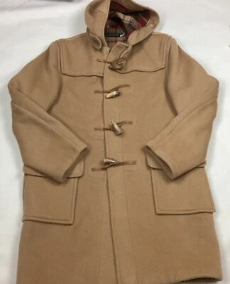 BROOKS BROTHER CAMEL  COLOUR HOODED PURE WOOL COAT SIZE42 - Image 1 of 4
