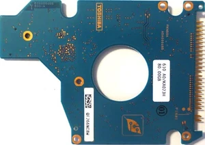 Toshiba MK8025GAS HDD2188 s ZK01 S 610 A0/KA023H (G5B000465000-A) 80GB IDE PCB - Imagen 1 de 1