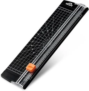 Cortadora de papel ISDIR A4, recortadora de 12 pulgadas herramienta para álbumes de recortes negra - Imagen 1 de 4