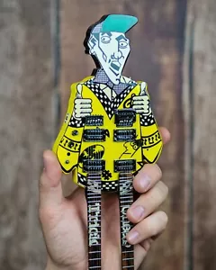 Rick Nielsen Cheap Trick Modellino replica chitarra zio Dick da collezione - Foto 1 di 3