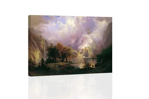 Rocky Mountain Landscape -Albert Bierstadt  GICLEE ART PRINT 12 x 18 Many Sizes - Picture 1 of 2