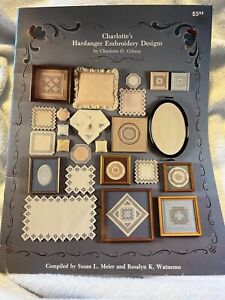 Charlottes Hardanger Embroidery Book Patterns Meier Watnemo by Gibson 1987
