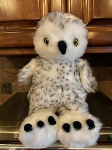 "Construye un oso blanco con manchas negras búho nevado 15"" peluche" - Imagen 1 de 7