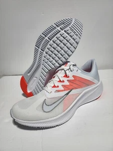 New Size 10.5 Women's NIKE QUEST White CRIMSON RUNNING SNEAKERS Shoe CD0232-105  - Picture 1 of 9