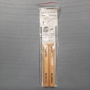 "Switch It" Wooden Purse Handles 2 pack 7" Natural Wood Tone New In Package