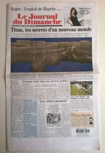 LE JOURNAL DU DIMANCHE N°3029 du 16/01/2005 -Photos de Titan satellite de Saturn - Foto 1 di 12