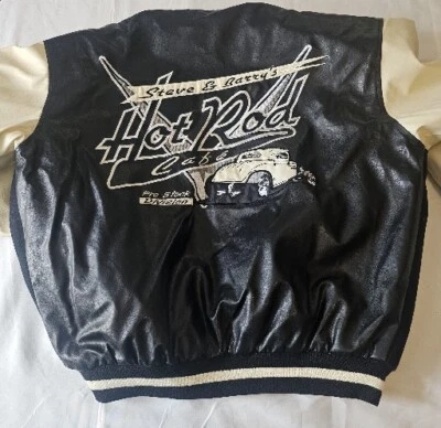 Chaqueta Universitaria De Colección Steve & Barrys Hot Rod Café V Eights Rara Bombardero Para Hombre’s M Foto 1 de 4
