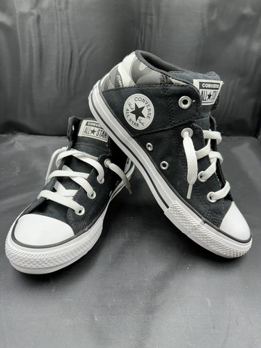 Converse All Star Mid rise nero e mimetico junior taglia 4