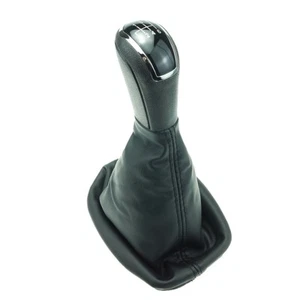 SCHALTKNAUF SCHALTSACK 6 GANG NAHT SCHWARZ PASSEND FÜR MERCEDES C KLASSE W203 - Bild 1 von 1