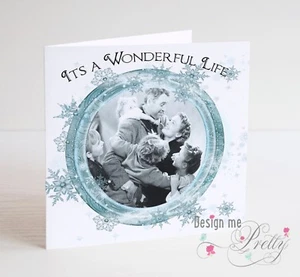 ITS A WONDERFUL LIFE Christmas Card - Husband Wife Mum Dad - Picture 1 of 1