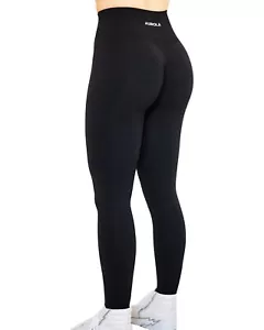 Seamless Scrunch Legging Women Yoga Pants 7/8 Tummy Control Workout Running f... - Picture 1 of 9