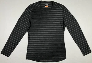 Icebreaker Shirt Merino 200 Base Layer Wool Lightweight Striped Mens Size M - Picture 1 of 10