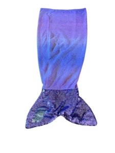 Saco de dormir sirena púrpura con cola de lentejuelas moradas - Imagen 1 de 5
