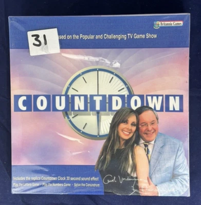 Countdown 2005 Britannia Games SEALED SHRINK WRAP PARTIALLY TORN *READ DESCRIPT - Image 1 of 4