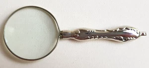 Retro Lupe Vergrößerungsglas Silber-Ton Halsketten Anhänger Schmuck Leicht - Bild 1 von 7