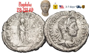 Ancient Roman Empire Coin Silver Denarius Elagabalus 218 - 222 AD #33309 - Picture 1 of 3