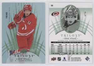 2014-15 Upper Deck Trilogy Radiant Green /40 Eric Staal #59