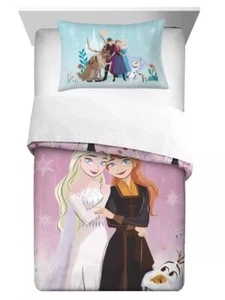 Disney Frozen "Spirits" Kids 2pc Reversible Twin/Full Comforter Set-W39585330853 - Picture 1 of 11