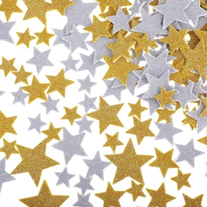 200Pcs Star Foam Stickers Glitter Star Stickers Self Adhesive Glitter Foam Stick - Picture 1 of 8