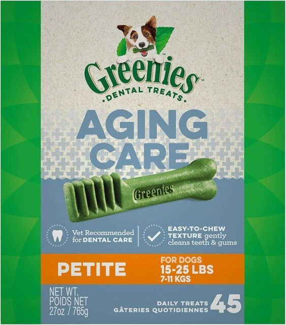GREENIES Aging Care Petite Chicken Dental Dog Treats - 27oz