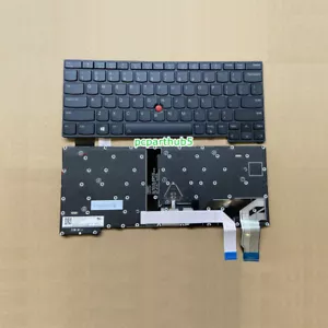Nuevo teclado para computadora portátil Lenovo ThinkPad X13 Gen 2 serie EE. UU. negro con retroiluminación - Imagen 1 de 3