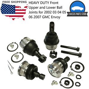 HEAVY DUTY Front Upper and Lower Ball Joints for 2002 03 04 05 06 2007 GMC Envoy