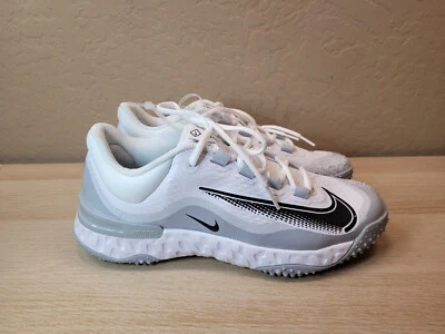 Nike Béisbol Alpha Huarache Elite 4 Césped Zapatos Blanco Gris Para Hombres 7.5 # FD2743-100 Foto 1 de 4