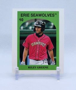 2021 Topps Heritage Minor League RILEY GREENE 1972 Venezuelan Stamp