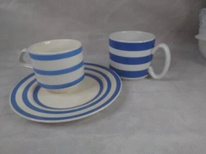 Pequeña colección de China a rayas azules y blancas - Imagen 1 de 5