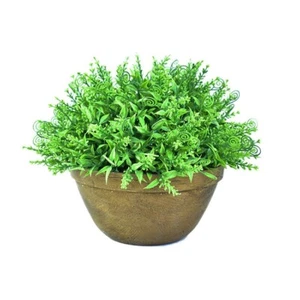 Artificial Grass Plant In grey ceramic pot 22cm tall - Picture 1 of 4