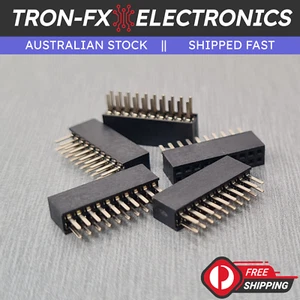 5PCS 10 Pin Dual Row Straight Female Header Socket 1.27mm Pitch 20P 1.27 2x10P - Picture 1 of 7