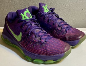 purple and green kd shoes