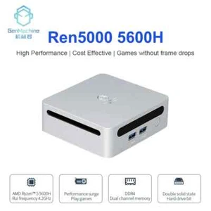 AMD Ryzen 5 5600H MiniPC Windows10/11 3.3GHz Up to 4.2GHz 2*DDR4 Max Support64GB - Picture 1 of 28